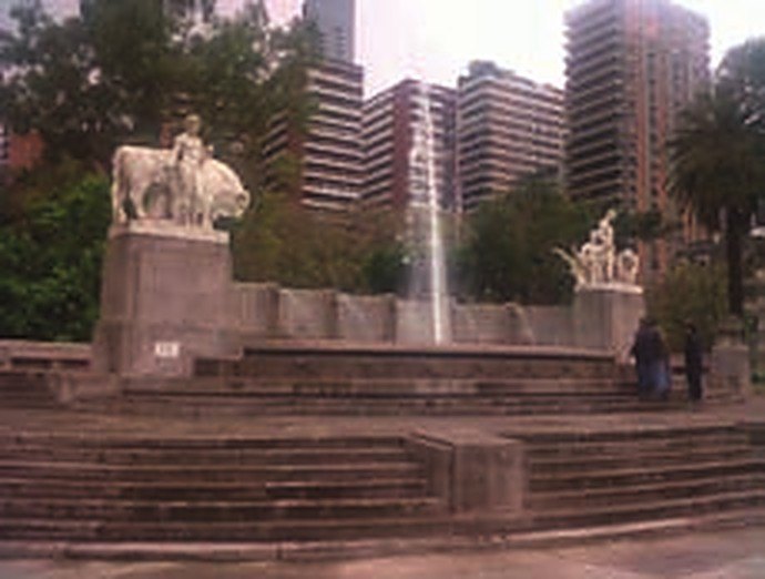 Fuente de Plaza Alemana, en la Ciudad de Buenos Aires